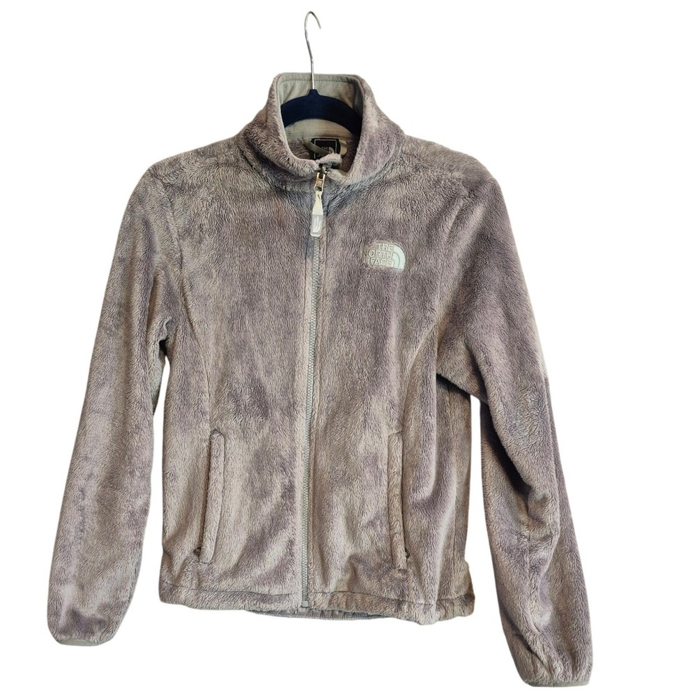 The North Face Fleece Jacket Womens Small Gray Full Zip Osito Soft Coat